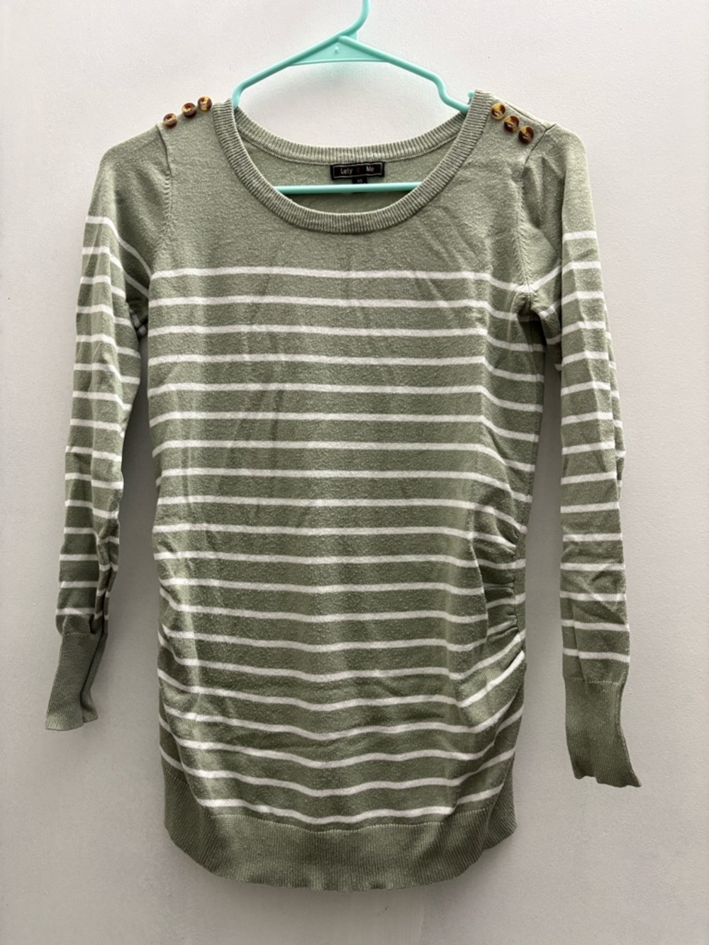 Lety & Me XS maternity Crewneck Sweater in Sage Green